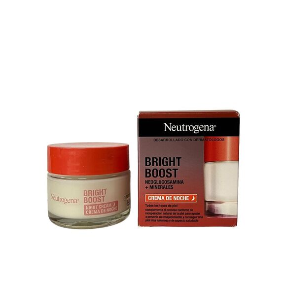 Neutrogena Bright Boost Night Cream 50ml 1.69 fl oz Neoglucosamine + Minerals - Picture 2 of 3